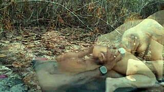 morena ditches husband for deep assfucking in the woods revenge