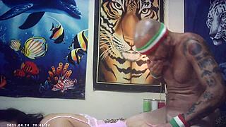 First-Timer Brunette Glasses Girl Fucks Maxxx Loadz Backstage