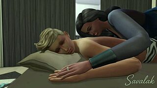 stepmommy hungers for little 18+ kevin's cock to sleep well