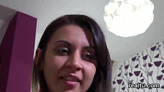 Flawless Czech babe strips in supermarket then takes pov anal reaming hard.