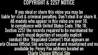 charlee chase fingers pussy while buttplug stretches her milf ass wide