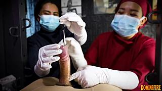 check out dominafire's femdom nurse sounding cocks in gloves