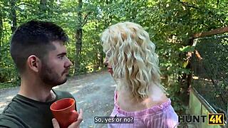 Blonde Cuckolds Boyfriend for Thrilling Outdoor Pickup Fuck