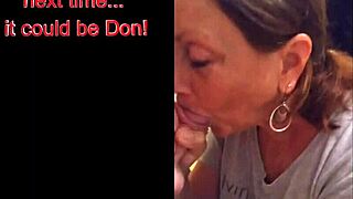 mature milf candi annie just grabs cock, sucks deep, then gulps down that hot cum load