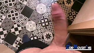 young busty latina cleaner spied squirting hard on victor's huge cock