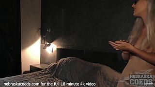 sexy nerd samanta licks sonja's pussy then straps on dildo deep 😍👓