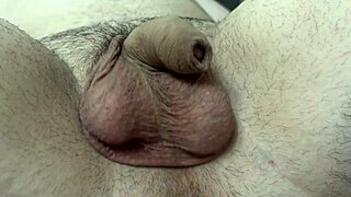 Colombian girlfriend humiliates small cock with toys anal closeup