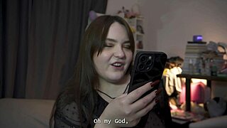 porn story these two share cum-filled kiss after sweet pegging domination joi