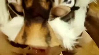 my step sister's on my big cock doing blowjob things while wife's away in thong panties