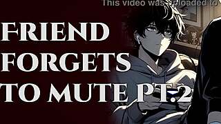 your gaming duo forgets to mute... hear her erotic moans part 2