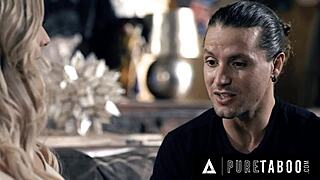 man drills shaved pussy of wife's bestie kayley gunner doggystyle cheating