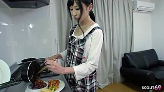 skinny japanese virgin stepsis gets tricked into missionary defloration creampie by bro in uncensored jav
