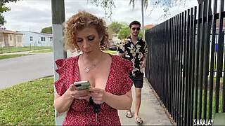 Curly Redhead PAWG Spreads Big Ass for Raw Doggystyle POV Creampie