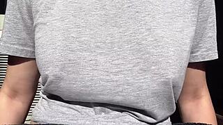 big boobs bounce wildly as horny stepmom artemisia loves outdoor play!