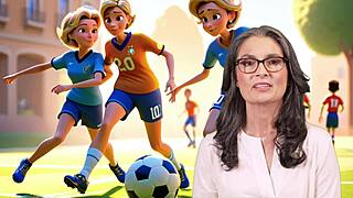 one day mum and stepson kicked ball around turning playful into foot tease