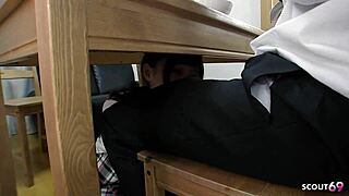 skinny japanese virgin stepsis gets tricked into missionary defloration creampie by bro in uncensored jav