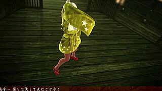 Short Hair Girl Strips to Tokio Funka Rhythm in 3D Cartoon Dance