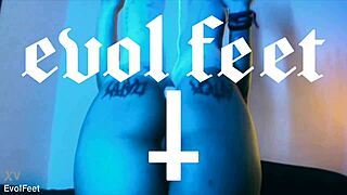 emilly's nylon feet taste sweeter than candy up close