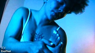 emilly's nylon feet taste sweeter than candy up close