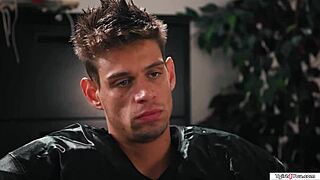 busty shemale coach brittney kade begs for your big cock bareback?? horny players turn