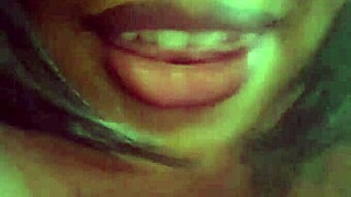 black bbw fox rides cock with big tits bouncing in pov