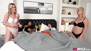 two families fuck mother-in-law in german reality night