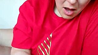 Early morning handjob leads to deepthroat cum in mouth