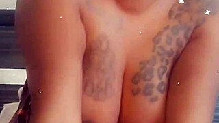 black bbw fox rides cock with big tits bouncing in pov