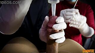 check out dominafire's femdom nurse sounding cocks in gloves