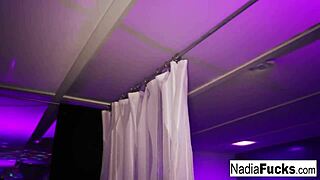 nadia white crams ripe bananas in pussy and ass