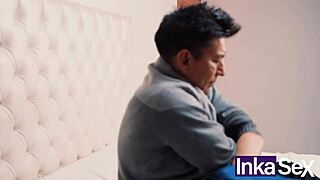 hot brazilian big ass latina arrives in peru and fucks her partner's stepsons