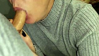 Wanna See This Mature Milf Wife Sloppy Deepthroat Cum Swallow POV Blowbang?