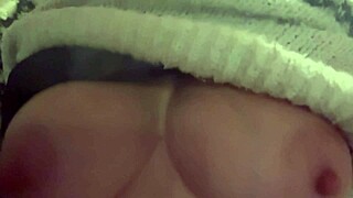 European stepmom artemisia love teases the camera with her massive juicy natural boobs bouncing slow