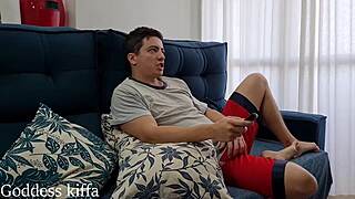 maid catches spying boss and punishes with feet deepthroat domination slap humiliation full vid