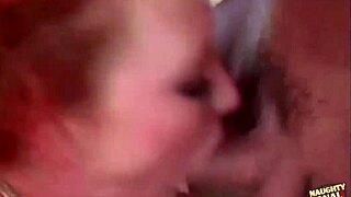 redhead takes double anal penetration in wild threesome ride