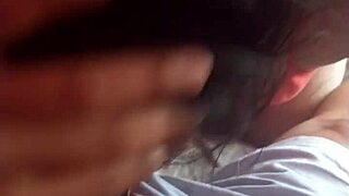 Brunette teen gives best deepthroat blowjob swallow