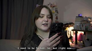 porn story these two share cum-filled kiss after sweet pegging domination joi