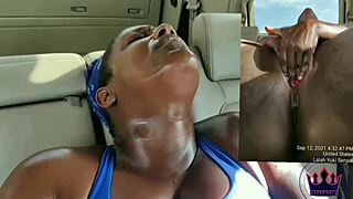 ever wonder what ebony wife does with monster bbc toy in public car