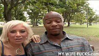 wife slut, why settle for hubby when bbc stranger fucks you harder? 😏🍆👑