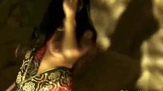 Sacred Bollywood honey teases with her sensual nude dance, drawing you into exotic rhythms.