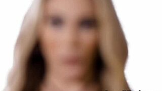 Shemale Dominates Brunette Babe Post-Workout with Fierce Pounding