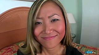 naughty skinny asian takes deep anal in bedroom bliss