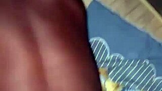 Bent over in underwear, feel Olamay take this hard doggystyle pounding?
