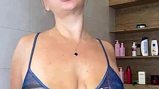 wanna grab these elastic saggy heavy natural tits before they jump out?