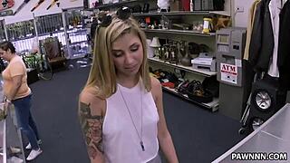 Gorgeous Blonde Fucked Hard By Monster Cock At Pawn Shop