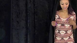 meet this petite black beauty in her smooching intro