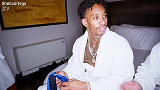 Sheila Ortega Deepthroats Snake's Huge Cock in Lingerie