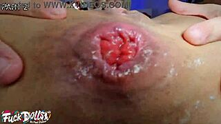 damn kyra's milky tits overflow during rough throat destruction and ass licking cum swallow