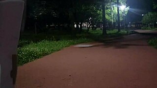 chinese babe strips fully nude outdoors masturbating her wet pussy exposed