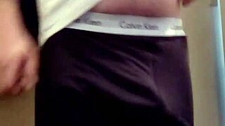 drunk horny british guy strokes monster cock voyeur style right at home